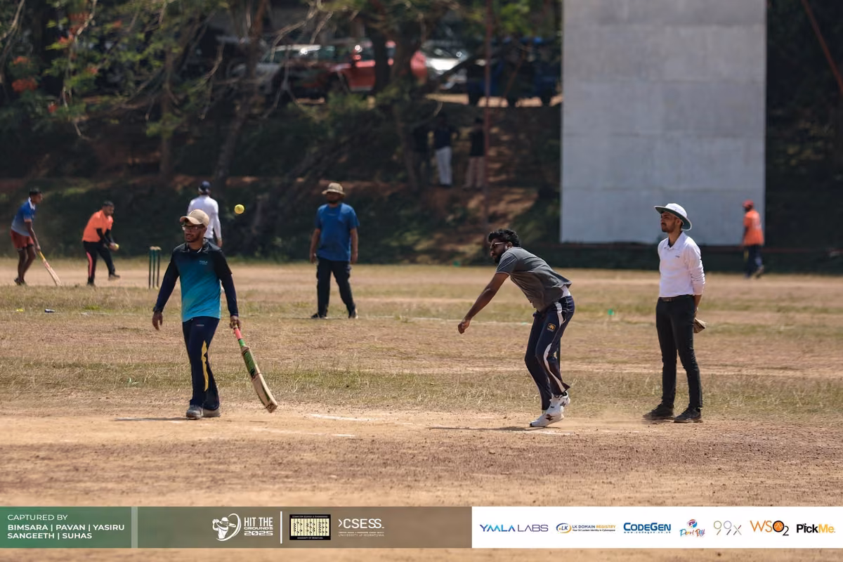 A match in progress on the ground