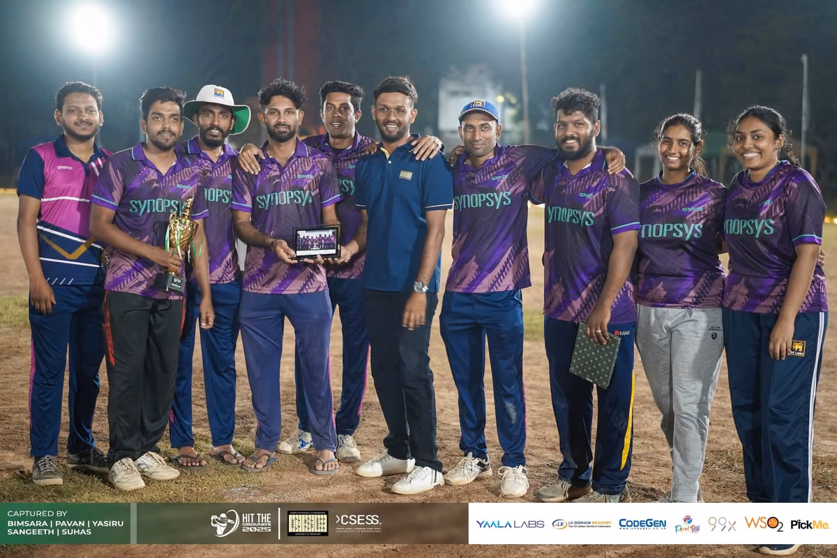 The purple-jersey team after dark
